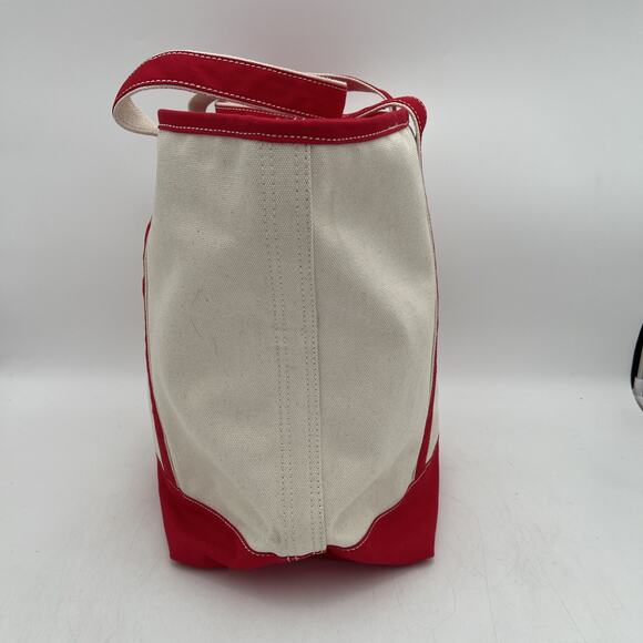 Lands End Christmas embroidered 2 Turtle Doves LARGE Canvas Tote Bag Zip Closei’ - Picture 13 of 15